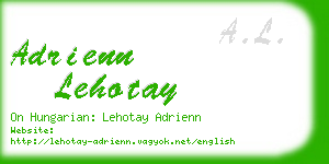 adrienn lehotay business card